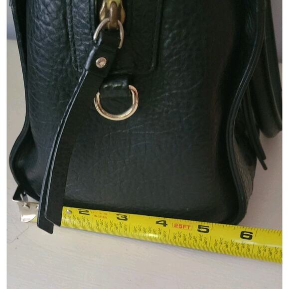 Kate Spade Black Romy Perri Lane Leather Perforated Satchel/Crossbody Bag - Picture 14 of 16